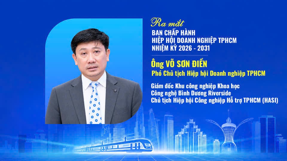 CHÚC MỪNG CHỦ TỊCH HASI - ANH VÕ SƠN ĐIỀN TIẾP TỤC ĐẢM NHIỆM TRỌNG TRÁCH PHÓ CHỦ TỊCH LIÊN ĐOÀN DOANH NGHIỆP TP.HCM