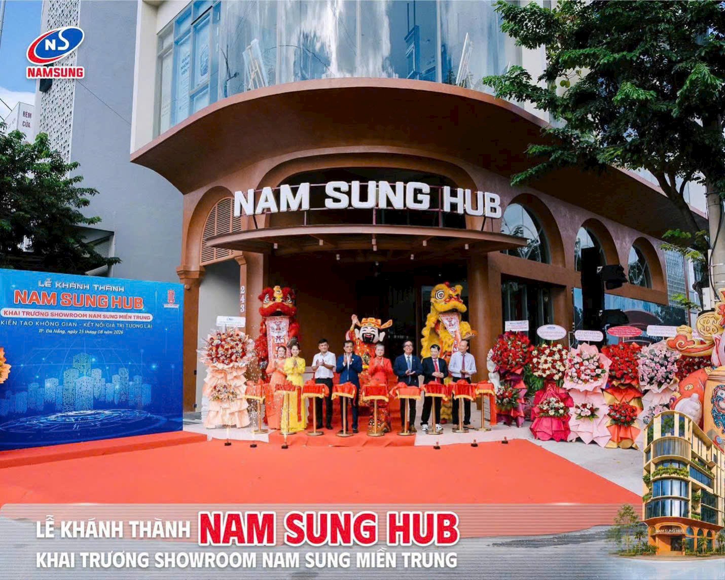 NHÔM NAM SUNG KHÁNH THÀNH NAM SUNG HUB TẠI ĐÀ NẴNG
